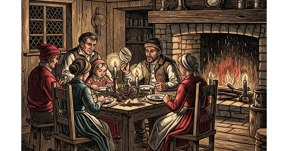 Natal rústico no campo.