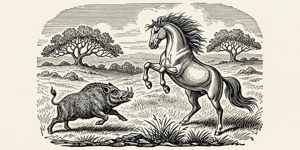 O tordilho que comeu abóboras — o cavalo Javali e o causo do gaudério de Soledade.