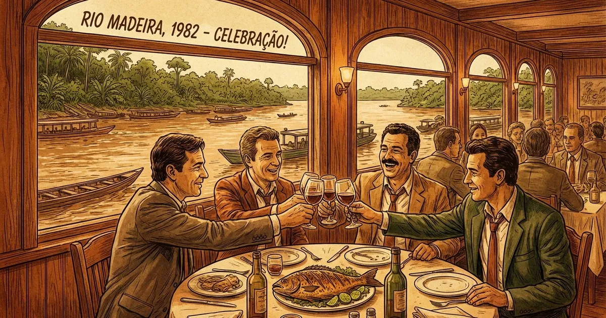 O almoço no Mirante do Madeira — advogados, tambaqui e a traição registrada num guardanapo