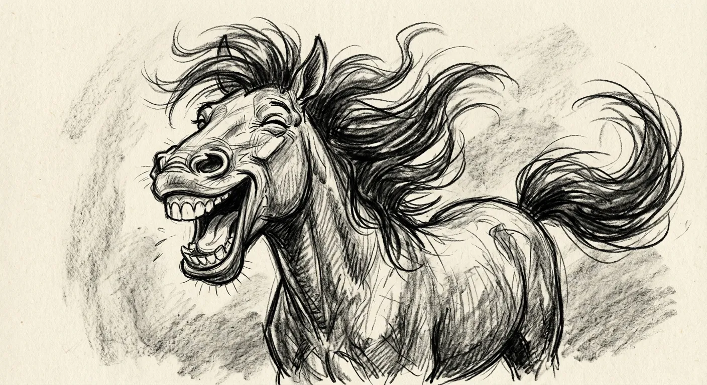 O Javali — tordilho, risonho, com aquela cara de quem sabe mais do que conta