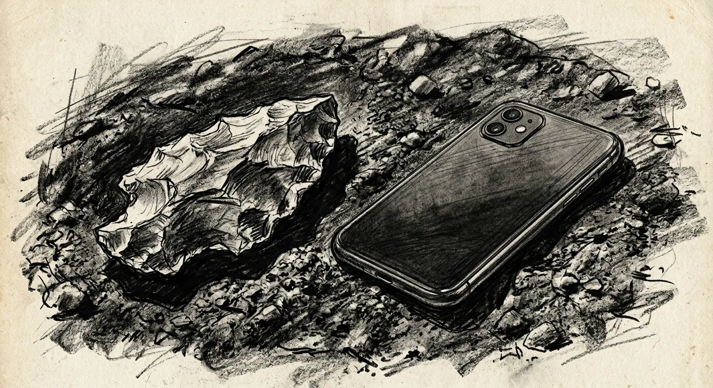 A pedra lascada e o smartphone — o primeiro e o último marco zero