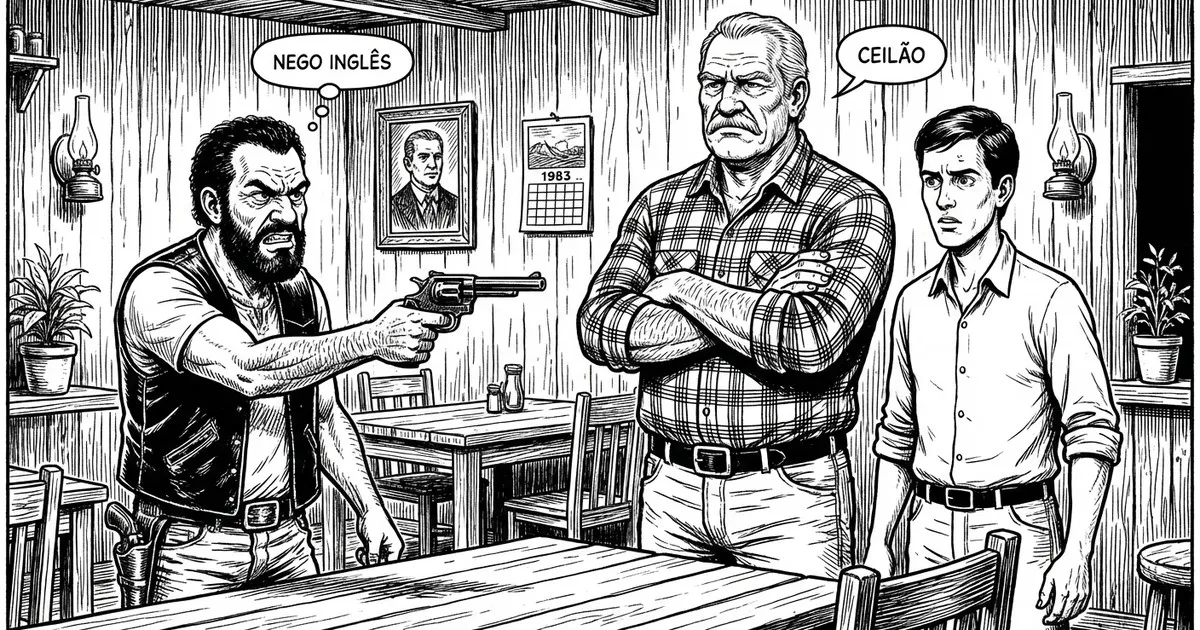 A cena no restaurante Roda Viva