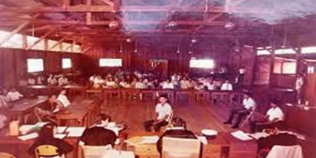 O salão do primeiro Tribunal do Júri de Rolim de Moura.