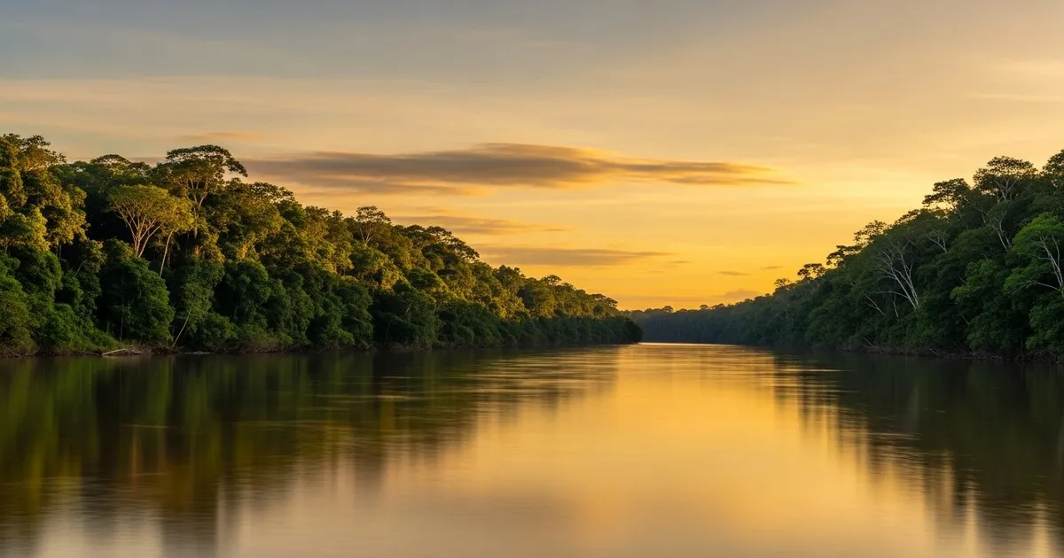 Rio Guaporé ao entardecer — a alma de Rondônia.