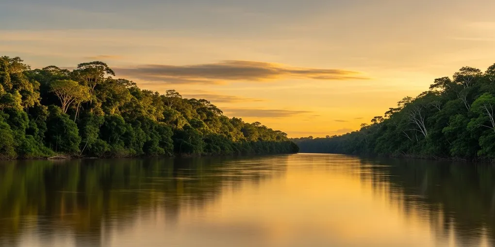 Rio Guaporé ao entardecer — a alma de Rondônia.